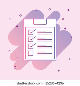 
Clipboard Icon Vector Illustration Logo Template