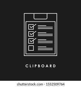 
Clipboard Icon Vector Illustration Logo Template