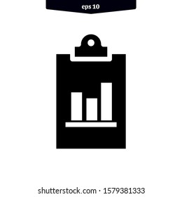 Clipboard icon vector illustration logo template. EPS 10