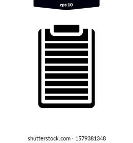 Clipboard icon vector illustration logo template. EPS 10