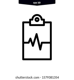 Clipboard icon vector illustration logo template. EPS 10