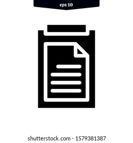 Clipboard icon vector illustration logo template. EPS 10