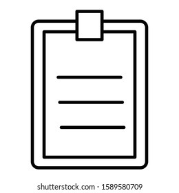 clipboard icon vector illustration logo template for many purpose. Isolated on white background.