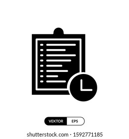 Clipboard icon vector illustration logo template for many purpose. Isolated on white background.