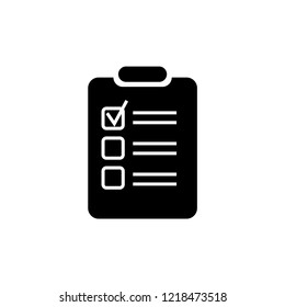 clipboard icon. clipboard vector illustration on white background for web and apps.
