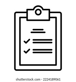 Symbol in der Zwischenablage, Vektorbild. Kann auch für Web-Apps, mobile Apps und Printmedien verwendet werden.