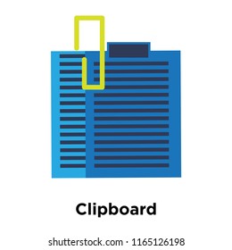 Clipboard icon vector isolated on white background, Clipboard transparent sign , colorful equipment symbols