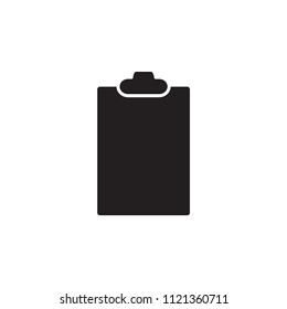 Clipboard icon vector logo design.