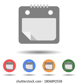 Clipboard icon vector logo isolated on background