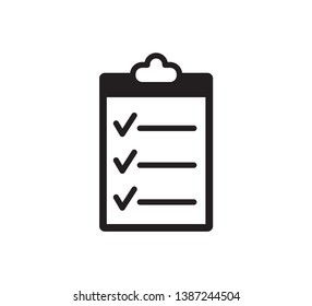 Clipboard icon vector logo template