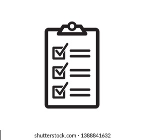Clipboard icon vector logo template