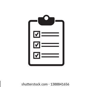 Clipboard icon vector logo template