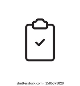 Clipboard icon vector. Note icon illustration