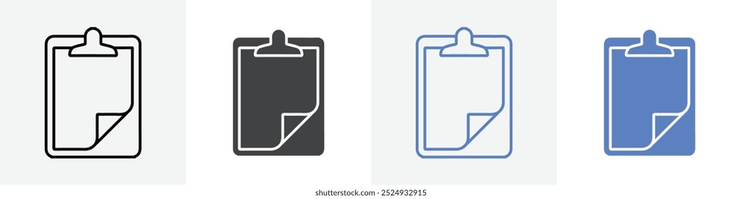 clipboard icon vector set use for web