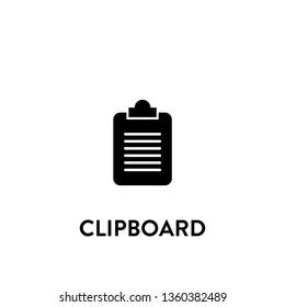 clipboard icon vector. clipboard sign on white background. clipboard icon for web and app