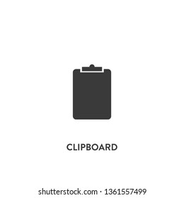 clipboard icon vector. clipboard sign on white background. clipboard icon for web and app