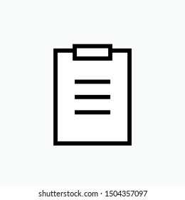 Clipboard Icon - Vector, Sign and Symbol for Design, Presentation, Website or Apps Elements. 