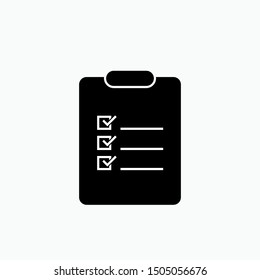 Clipboard Icon - Vector, Sign and Symbol for Design, Presentation, Website or Apps Elements. 