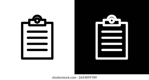 Clipboard icon vector simple element illustration editable