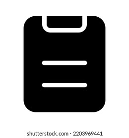 Clipboard Icon Vector Symbol Design Illustration