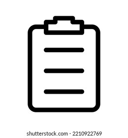 Clipboard Icon Vector Symbol Design Illustration