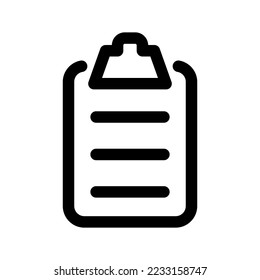 Clipboard Icon Vector Symbol Design Illustration
