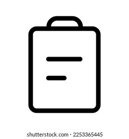 Clipboard Icon Vector Symbol Design Illustration