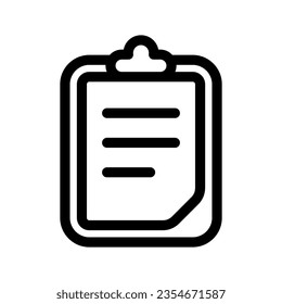Clipboard Icon Vector Symbol Design Illustration