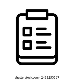 Clipboard Icon Vector Symbol Design Illustration
