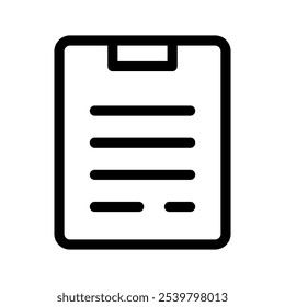 Clipboard Icon Vector Symbol Design Illustration