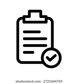 Clipboard Icon Vector Symbol Design Illustration