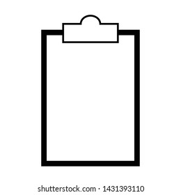 Clipboard Icon Vector Symbol Illustration