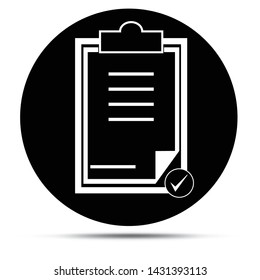 Clipboard Icon Vector Symbol Illustration