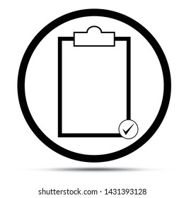Clipboard Icon Vector Symbol Illustration