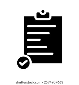 Clipboard icon vector. Task line icon symbol vector illustration
