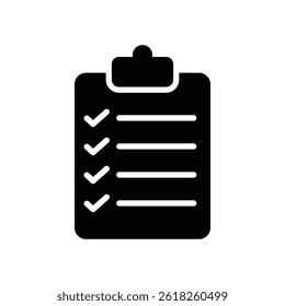 Clipboard icon vector. Task list guideline sign. ask Management and To-Do List Symbol Design vector illustration.