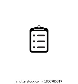 Clipboard Icon Vector. To-Do List Symbol Illustration