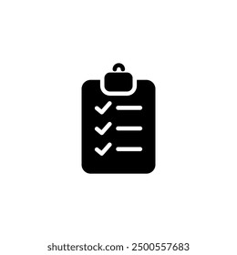 Clipboard icon vector. Todo list icon. Checklist icon.