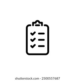 Clipboard icon vector. Todo list icon. Checklist icon.