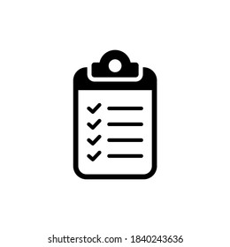 Clipboard icon vector in trendy flat design