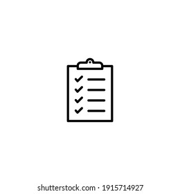 Clipboard icon vector for web, computer and mobile app