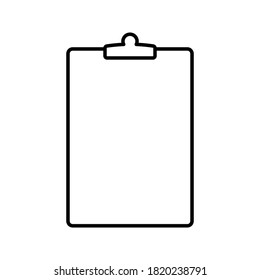 clipboard icon. vector icon for web. vector illustration.