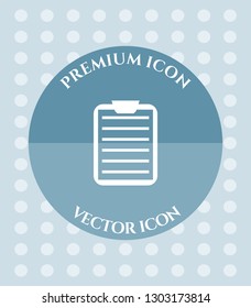 Clipboard Icon for Web, Applications, Software & Graphic Designs.