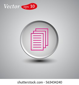 Clipboard Icon. web design style