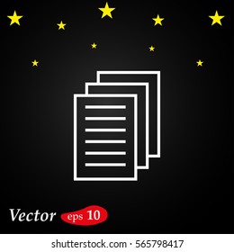 clipboard icon. web design style