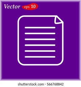 Clipboard Icon. web design style