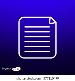 Clipboard Icon. Web design style.
