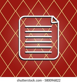 Clipboard Icon. web design style