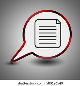 clipboard icon. Web design style