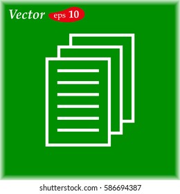 Clipboard Icon. web design style